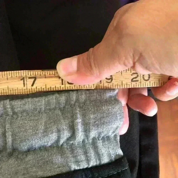 Vtg Phat Farm Gray Black Cuffed Sweat pants Joggers Waist String Medium - Picture 6 of 10